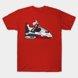 Air Jordan 4 Retro Fire Red T-Shirt